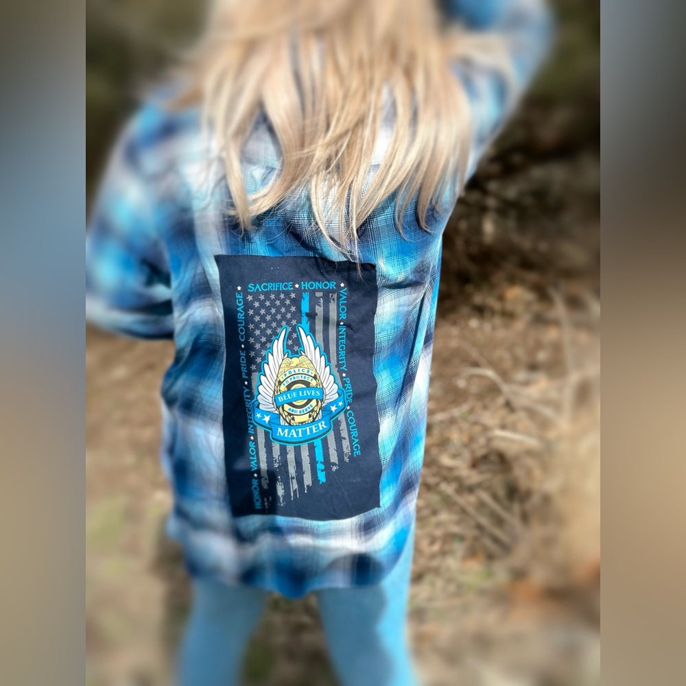 BLUE LIVES MATTER flannel 💙